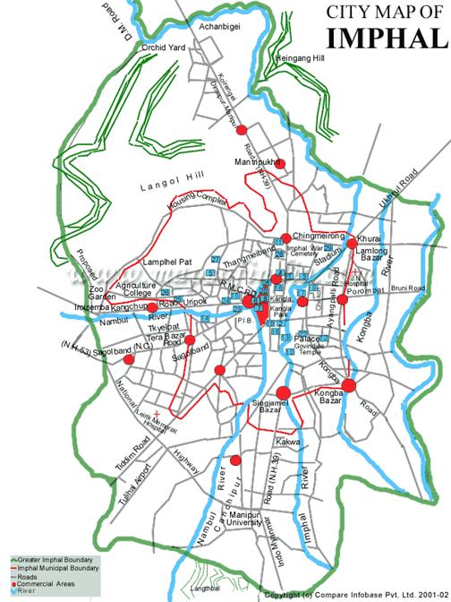 City Map of Imphal